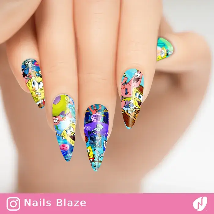 Spongebob | Cartoon Nails - NB55